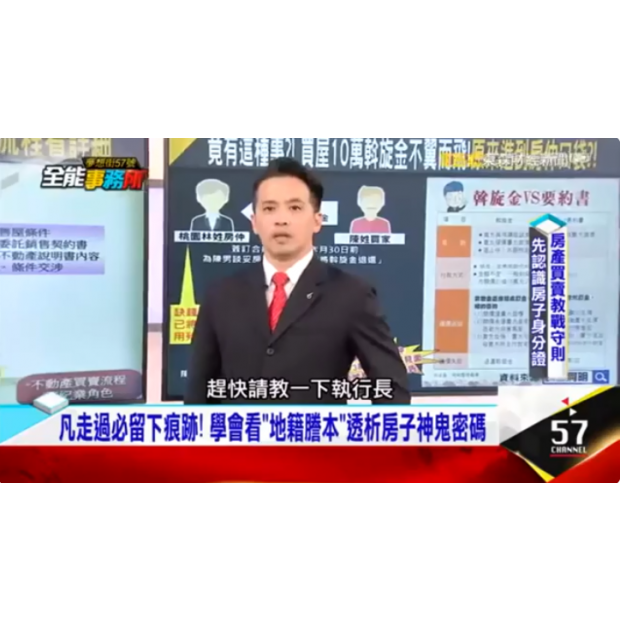 東森財經｜57全能事務所【專家購屋秘笈3『買房斡旋金』–廖麟鑫】